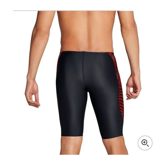 NWT Speedo Coded Riff Jammer swim shorts - 38 - black red - 38 - Picture 3 of 4